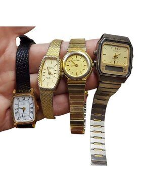 Vintage Timex Pierre Cardin Leon Rene Waltham Quartz Watches Lot 1391